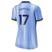 Camiseta Tottenham Hotspur Cristian Romero #17 Visitante Equipación para mujer 2024-25 manga corta